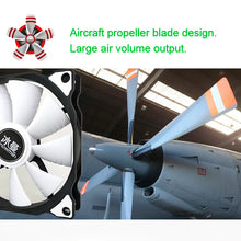 Load image into Gallery viewer, Cooling Fan  4 Pin 120mm Computer Case Fan Silent 12CM Fan CPU Cooling RGB Quiet PC Cooler Fan
