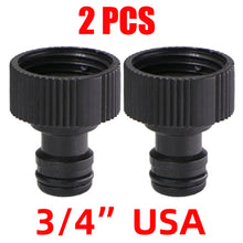 Load image into Gallery viewer, Quick Connector Nipple EURO USA 3/4 Inch Male Threaded Hose Pipe Adapter for Garden Tubing Drip Irrigation Watering System
