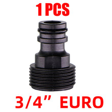Load image into Gallery viewer, Quick Connector Nipple EURO USA 3/4 Inch Male Threaded Hose Pipe Adapter for Garden Tubing Drip Irrigation Watering System
