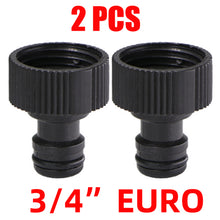Load image into Gallery viewer, Quick Connector Nipple EURO USA 3/4 Inch Male Threaded Hose Pipe Adapter for Garden Tubing Drip Irrigation Watering System
