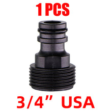 Load image into Gallery viewer, Quick Connector Nipple EURO USA 3/4 Inch Male Threaded Hose Pipe Adapter for Garden Tubing Drip Irrigation Watering System
