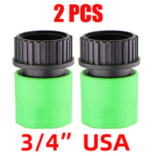 Load image into Gallery viewer, Quick Connector Nipple EURO USA 3/4 Inch Male Threaded Hose Pipe Adapter for Garden Tubing Drip Irrigation Watering System
