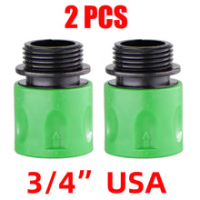 Load image into Gallery viewer, Quick Connector Nipple EURO USA 3/4 Inch Male Threaded Hose Pipe Adapter for Garden Tubing Drip Irrigation Watering System
