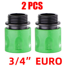 Load image into Gallery viewer, Quick Connector Nipple EURO USA 3/4 Inch Male Threaded Hose Pipe Adapter for Garden Tubing Drip Irrigation Watering System
