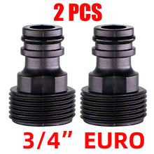 Load image into Gallery viewer, Quick Connector Nipple EURO USA 3/4 Inch Male Threaded Hose Pipe Adapter for Garden Tubing Drip Irrigation Watering System
