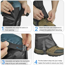 Load image into Gallery viewer, Snow Leg Gaiters Hiking Waterproof Tourist Legging Shoes Warmer rackets Outdoor Camping Trekking Skiing Hunting Snake Shoe Cover
