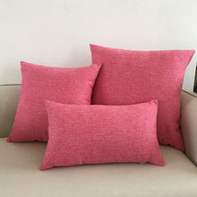 Load image into Gallery viewer, Solid Sofa Cushion Cover 30x50/40x40/45x45/40x60/50x50/55x55/60x60cm Decorative Throw Pillow Case For Car Seat Chair
