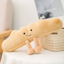 Load image into Gallery viewer, Soft Cartoon Figure Pretzel Crossant Toast Bread Doll Plush Food Toy Stuffed Baguette Poach Egg Decor Doll For Girl Kid Birthday
