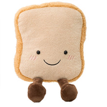Load image into Gallery viewer, Soft Cartoon Figure Pretzel Crossant Toast Bread Doll Plush Food Toy Stuffed Baguette Poach Egg Decor Doll For Girl Kid Birthday
