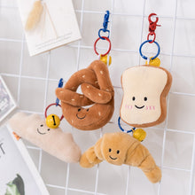 Load image into Gallery viewer, Soft Cartoon Figure Pretzel Crossant Toast Bread Doll Plush Food Toy Stuffed Baguette Poach Egg Decor Doll For Girl Kid Birthday

