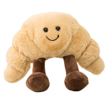 Load image into Gallery viewer, Soft Cartoon Figure Pretzel Crossant Toast Bread Doll Plush Food Toy Stuffed Baguette Poach Egg Decor Doll For Girl Kid Birthday
