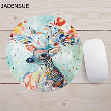 Load image into Gallery viewer, 20*20cm Soft Laptop Mouse Mat Cartoon Anime Planets Cute Mouse Mat Kawaii Desk Mats Anti-slip Circular Games Office Supplies Deskpad
