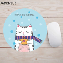 Load image into Gallery viewer, 20*20cm Soft Laptop Mouse Mat Cartoon Anime Planets Cute Mouse Mat Kawaii Desk Mats Anti-slip Circular Games Office Supplies Deskpad

