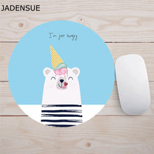 Load image into Gallery viewer, 20*20cm Soft Laptop Mouse Mat Cartoon Anime Planets Cute Mouse Mat Kawaii Desk Mats Anti-slip Circular Games Office Supplies Deskpad

