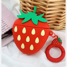 Load image into Gallery viewer, Soft Silicone for Airpods 3 Case 3D Cartoon Strawberry Avocado Earphone for Airpods 1 2 Pro 3 Case
