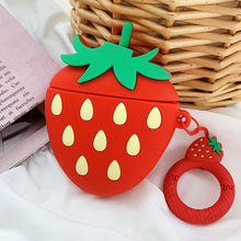Load image into Gallery viewer, Soft Silicone for Airpods 3 Case 3D Cartoon Strawberry Avocado Earphone for Airpods 1 2 Pro 3 Case
