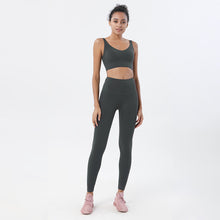 Load image into Gallery viewer, Yoga Set Sports Suit Women Lounge Wear Crop Tops And Leggings
