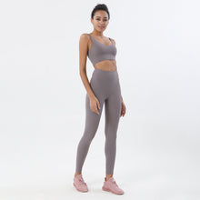 Load image into Gallery viewer, Yoga Set Sports Suit Women Lounge Wear Crop Tops And Leggings
