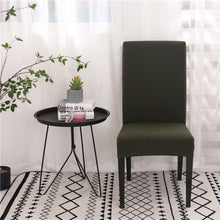 Load image into Gallery viewer, Solid Color Spandex Chair Covers Stretch Dining Room Seat Cover Elastic Chair Protective Case for Restaurant Wedding Banquet

