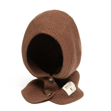 Load image into Gallery viewer, Solid Knitted Balaclava Magic Scarf for Women Winter Warm Neck Pullover Cap Ourdoor Ring Beanies Soft Woolen Yarn Muffler 2023
