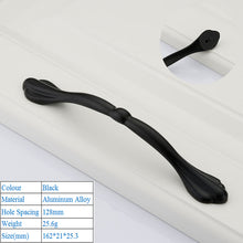 Load image into Gallery viewer, Doorknob Solid Modern Simple Furniture Hardware Accessories Drawer Cabinet Door Handle American Black Cabinet Wardrobe Single Hole Knobs
