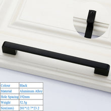 Load image into Gallery viewer, Doorknob Solid Modern Simple Furniture Hardware Accessories Drawer Cabinet Door Handle American Black Cabinet Wardrobe Single Hole Knobs
