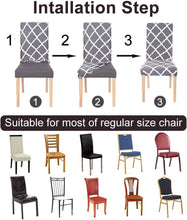 Load image into Gallery viewer, Spandex Stretch Dining Chair Cover Big Elastic Seat Covers Office Chair Slipcovers Restaurant Wedding Banquet Hotel 1/2/4/6PCS
