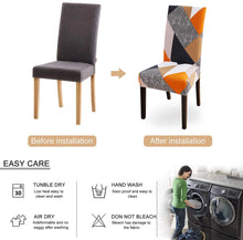 Load image into Gallery viewer, Spandex Stretch Dining Chair Cover Big Elastic Seat Covers Office Chair Slipcovers Restaurant Wedding Banquet Hotel 1/2/4/6PCS
