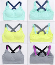 Load image into Gallery viewer, Yoga Bra Full Cup Breathable Top Shockproof Cross Back Workout Bra For women
