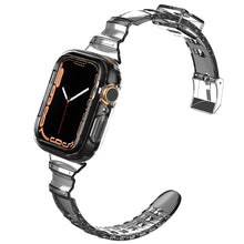 Load image into Gallery viewer, Sport Clear Band + Case for Apple Watch 7 6 SE 5 4 3 2 1 Transparent silicone Strap for iwatch Strap 40mm 44mm 42MM 41MM 45MM
