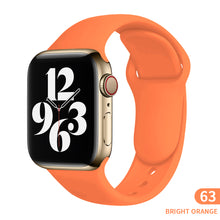 Load image into Gallery viewer, Sports silicone Strap For Apple Watch 6 Series SE 754321 41MM 45 44MM 40MM Rubber Watch band Strap for iWatch 42MM 38MM Bracelet

