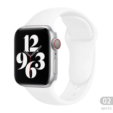 Load image into Gallery viewer, Sports silicone Strap For Apple Watch 6 Series SE 754321 41MM 45 44MM 40MM Rubber Watch band Strap for iWatch 42MM 38MM Bracelet
