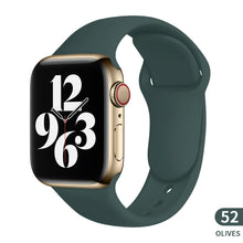Load image into Gallery viewer, Sports silicone Strap For Apple Watch 6 Series SE 754321 41MM 45 44MM 40MM Rubber Watch band Strap for iWatch 42MM 38MM Bracelet
