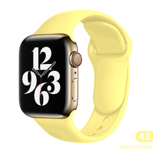 Load image into Gallery viewer, Sports silicone Strap For Apple Watch 6 Series SE 754321 41MM 45 44MM 40MM Rubber Watch band Strap for iWatch 42MM 38MM Bracelet

