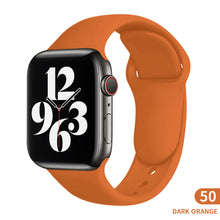 Load image into Gallery viewer, Sports silicone Strap For Apple Watch 6 Series SE 754321 41MM 45 44MM 40MM Rubber Watch band Strap for iWatch 42MM 38MM Bracelet
