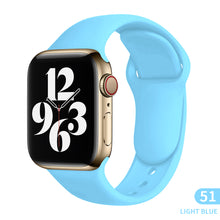 Load image into Gallery viewer, Sports silicone Strap For Apple Watch 6 Series SE 754321 41MM 45 44MM 40MM Rubber Watch band Strap for iWatch 42MM 38MM Bracelet
