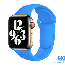 Load image into Gallery viewer, Sports silicone Strap For Apple Watch 6 Series SE 754321 41MM 45 44MM 40MM Rubber Watch band Strap for iWatch 42MM 38MM Bracelet
