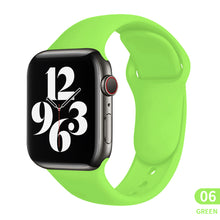 Load image into Gallery viewer, Sports silicone Strap For Apple Watch 6 Series SE 754321 41MM 45 44MM 40MM Rubber Watch band Strap for iWatch 42MM 38MM Bracelet
