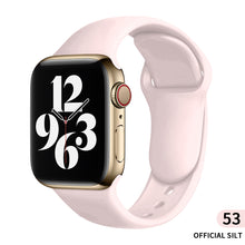 Load image into Gallery viewer, Sports silicone Strap For Apple Watch 6 Series SE 754321 41MM 45 44MM 40MM Rubber Watch band Strap for iWatch 42MM 38MM Bracelet
