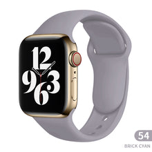 Load image into Gallery viewer, Sports silicone Strap For Apple Watch 6 Series SE 754321 41MM 45 44MM 40MM Rubber Watch band Strap for iWatch 42MM 38MM Bracelet
