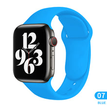 Load image into Gallery viewer, Sports silicone Strap For Apple Watch 6 Series SE 754321 41MM 45 44MM 40MM Rubber Watch band Strap for iWatch 42MM 38MM Bracelet
