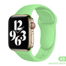 Load image into Gallery viewer, Sports silicone Strap For Apple Watch 6 Series SE 754321 41MM 45 44MM 40MM Rubber Watch band Strap for iWatch 42MM 38MM Bracelet
