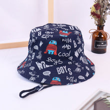 Load image into Gallery viewer, Spring Autumn Thin Cartoon Dinosaur Print Baby Bucket Hat Cotton Fisherman Hats Kids Summer Toddler Boys Girls Panama Sun Cap
