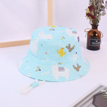 Load image into Gallery viewer, Spring Autumn Thin Cartoon Dinosaur Print Baby Bucket Hat Cotton Fisherman Hats Kids Summer Toddler Boys Girls Panama Sun Cap
