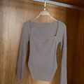 Load image into Gallery viewer, Square Collar Long Sleeve Woman Sweaters Knitted Pullover Women Spring Autumn Sweater Winter Tops For Women Black White Jumper
