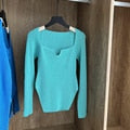 Load image into Gallery viewer, Square Collar Long Sleeve Woman Sweaters Knitted Pullover Women Spring Autumn Sweater Winter Tops For Women Black White Jumper
