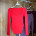Load image into Gallery viewer, Square Collar Long Sleeve Woman Sweaters Knitted Pullover Women Spring Autumn Sweater Winter Tops For Women Black White Jumper

