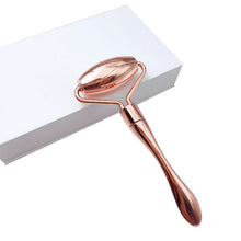 Load image into Gallery viewer, Stainless steel pointed roller spatula massage ball stone face roller massager to improve neck facial beauty skin care tool
