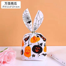 Load image into Gallery viewer, StoBag 50pcs Halloween Candy Packaging Bag Party Trick Or Treat Handbag For Children Gift Cookies Handmade Favour Biscuits Snack
