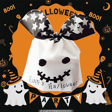 Load image into Gallery viewer, StoBag 50pcs Halloween Candy Packaging Bag Party Trick Or Treat Handbag For Children Gift Cookies Handmade Favour Biscuits Snack
